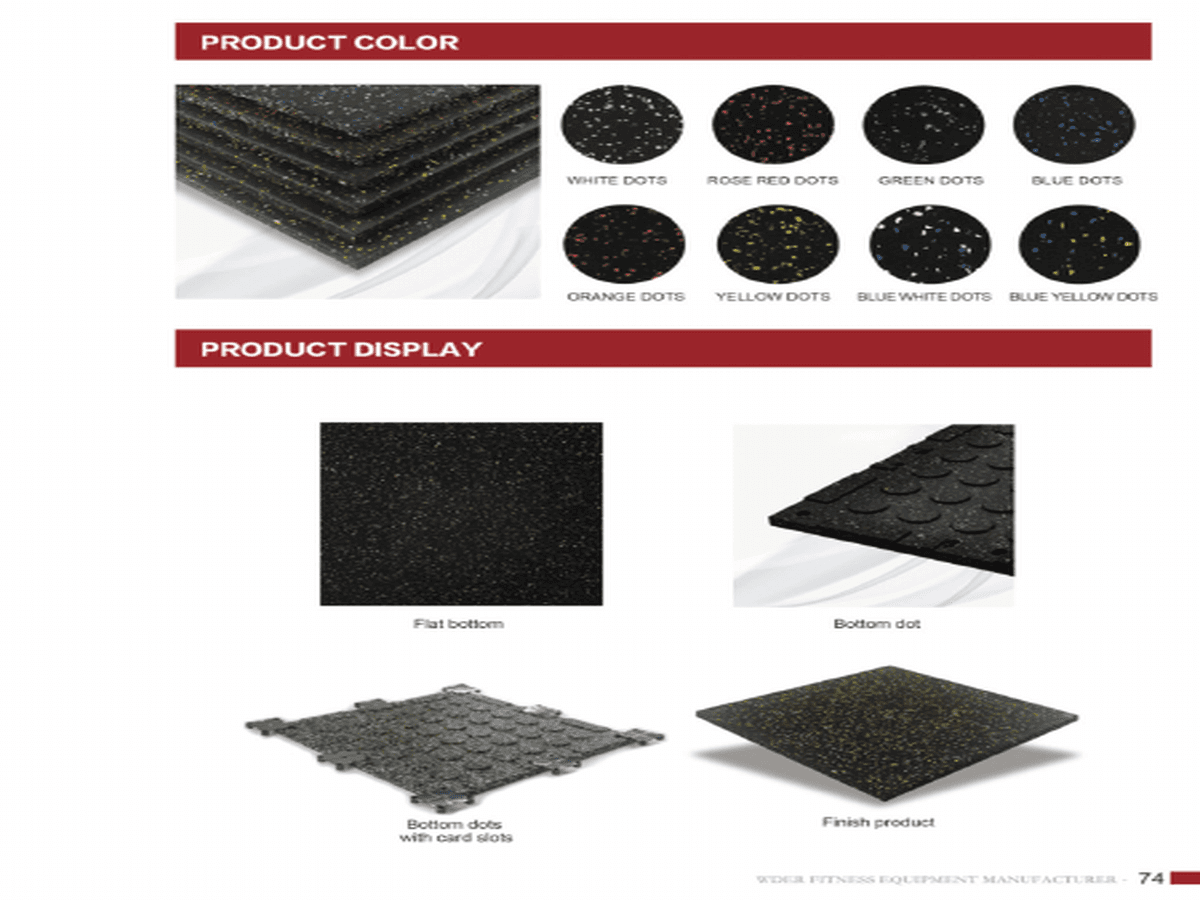 Rubber Tiles product for applications