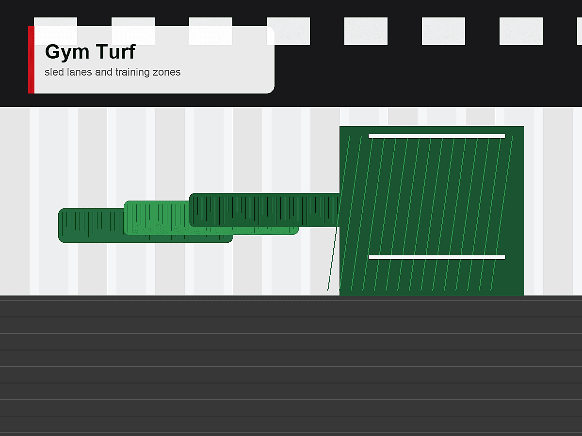 Gym Turf product for applications