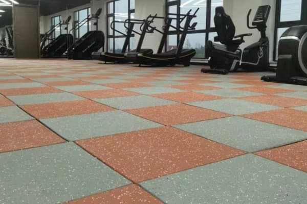 Indonesia 500sqm Composite Rubber Tile Project gym flooring project photo