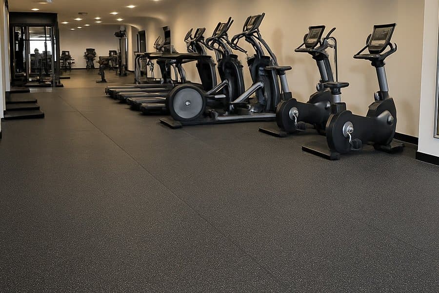 Italy 1600sqm Rubber Roll Gym Flooring Project gym flooring project photo