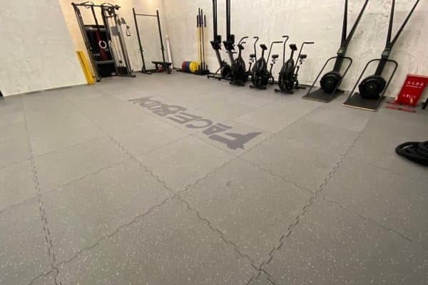 Australia Composite Interlocking Rubber Tile Project gym flooring project photo
