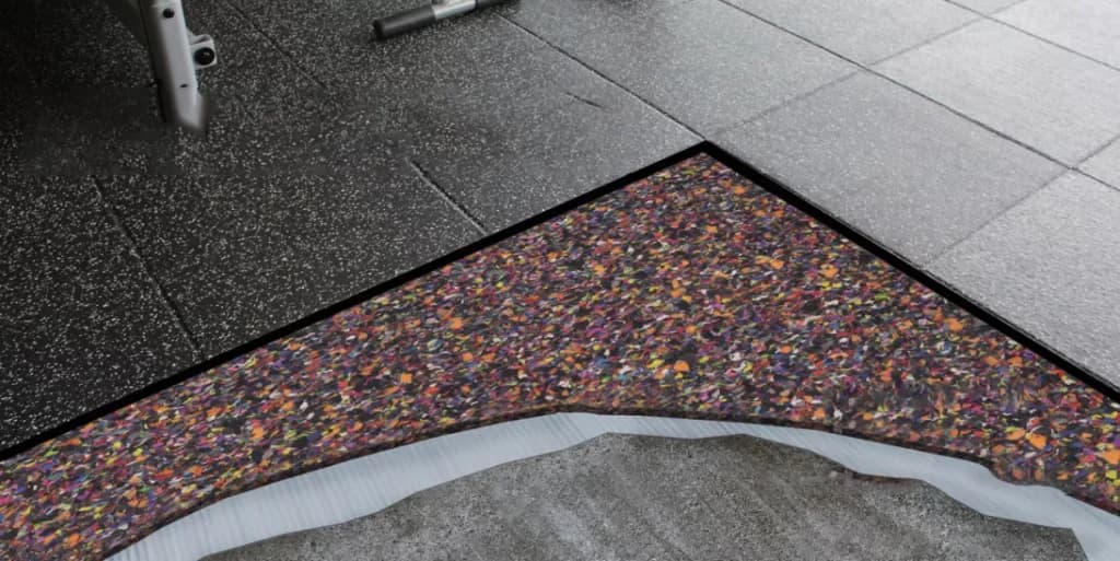 Gym Acoustic Underlay Produktbild des Bodenbelags