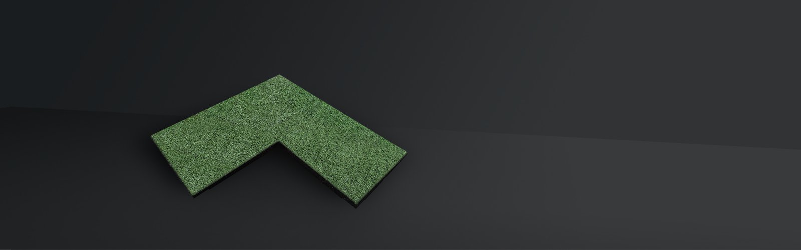 Rubber Artificial Grass Tile flooring product