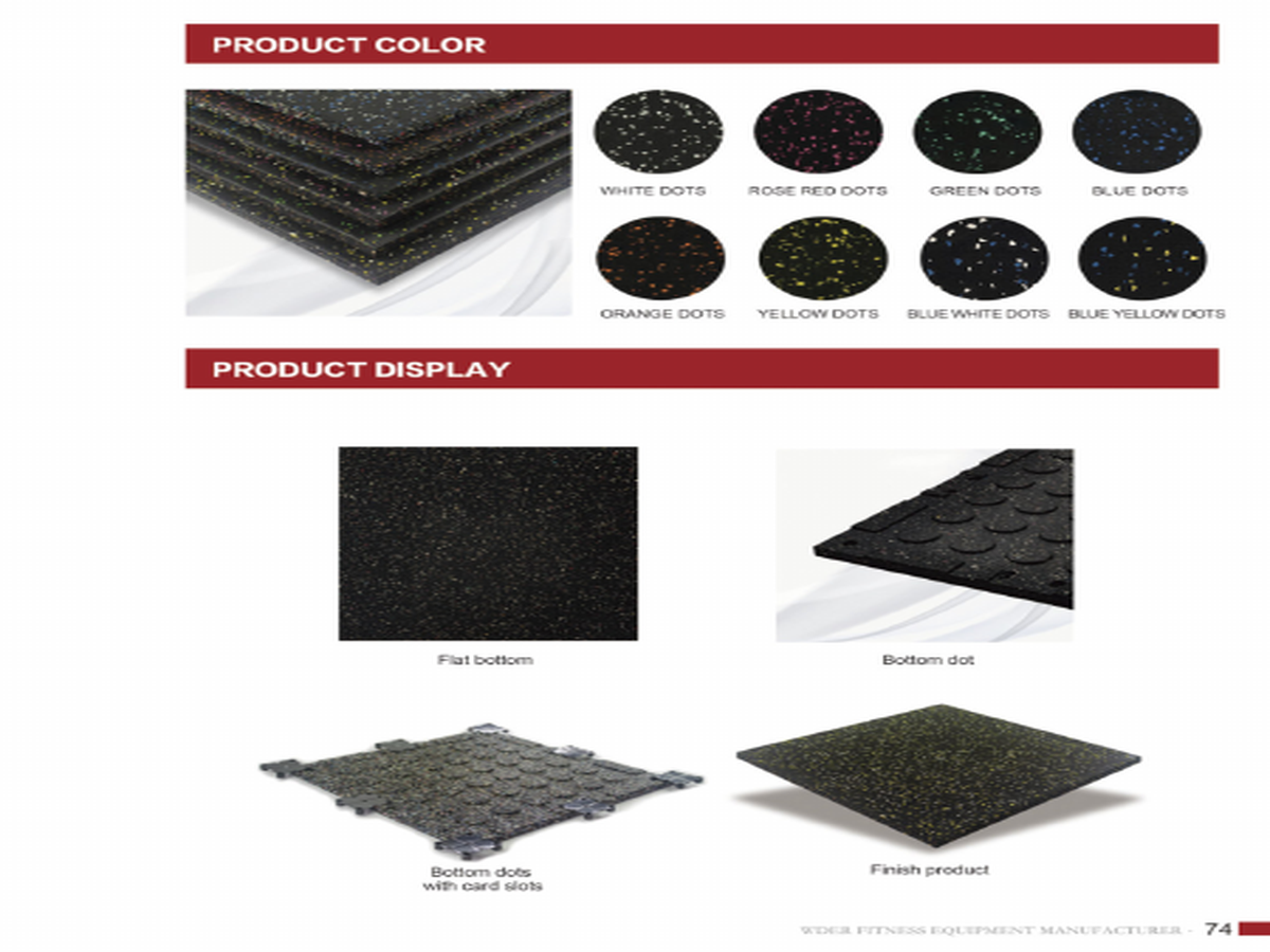 Rubber Tiles product for applications